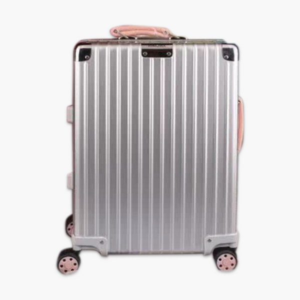 商品Alt模板：日默瓦/Rimowa 旅行箱，全​铝​镁‎合金，经典款​的新版‎本，彩色皮质把手，购买就送透明套，4个轮子，2个手把，绑带，想怎么换就怎么换，永远是街头机场最靓的你 - xtest