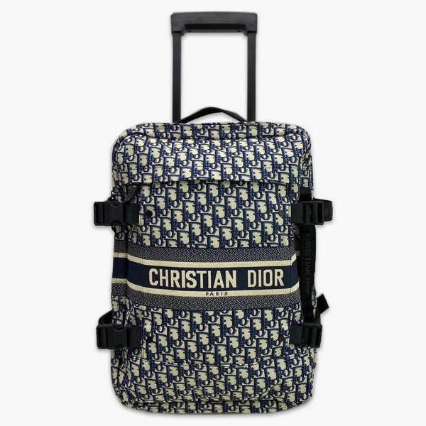 商品Alt模板：【原版皮】迪奥/Dior oblique 旅行箱，经典特制oblique老花布料自带高级感，因为是特制面料 所以箱子很轻，面料不会皱皱的哦，尺寸符合国际登机标准，容量颜值通通在线 - xtest